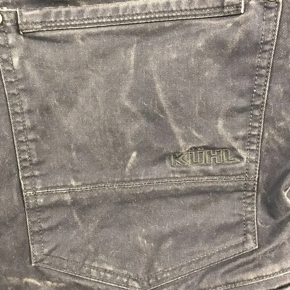 Kuhl Hot Rydr Pants Mens 32x34 Black Vintage Patina Dyed Fleece‎ Lined Gorpcore